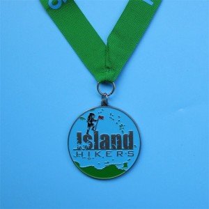 Médaille de ruban ennylon en alliage en alliage en alliage de zinc