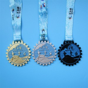Marathon de récompense exécutant une médaille de sport en métal personnalisé