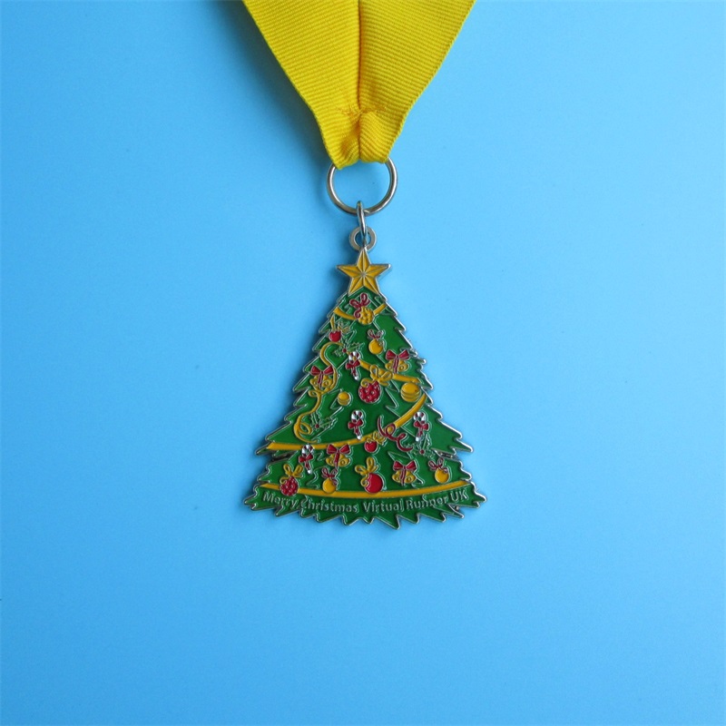 Médaille commémorative de Noël cadeau de vacances en métal de Noël