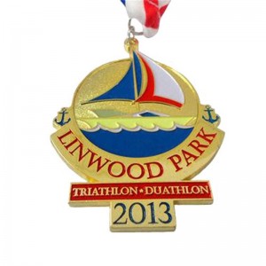 Conception personnalisée Vos propres médailles Couper les médailles d\'ornatation de course de course à la danse