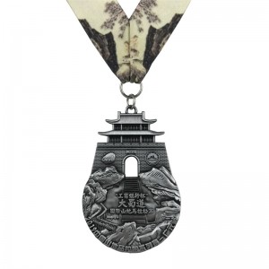 Design parfait antique en laiton or argenté 4d Metal Médailles Médailles d\'événement