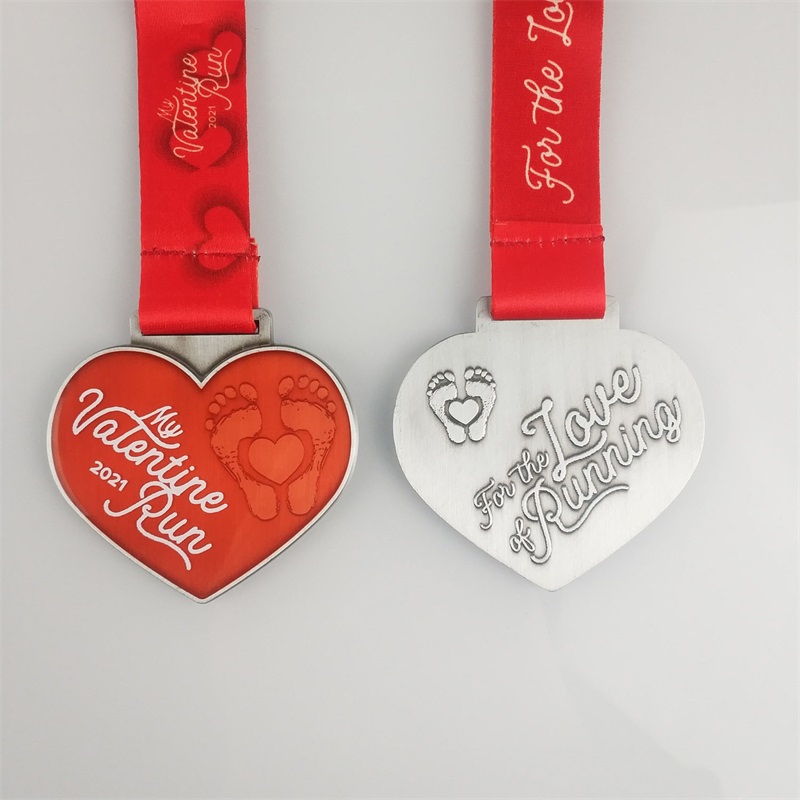 Marathon Running Medals Holiday Running Medals Gift for Valentine\'s Day Love