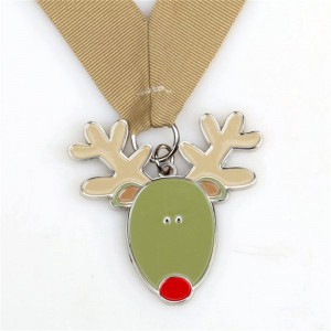 Médailles personnalisées pour les médailles en argent en or de Noël et en bronze