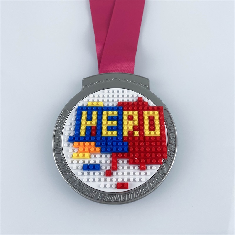 Médaille de marathon Médaille de course personnalisée Médailles de sport LEGO Médailles de sport