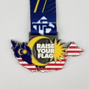 Médaille plaquée en bronze en or le guide cadeau parfait pour les prix des événements d\'entreprise de vacances