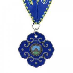 Médaille de course métallique personnalisée en excellente qualité pour les médaillons en émail doux de Marathon Sport Soft