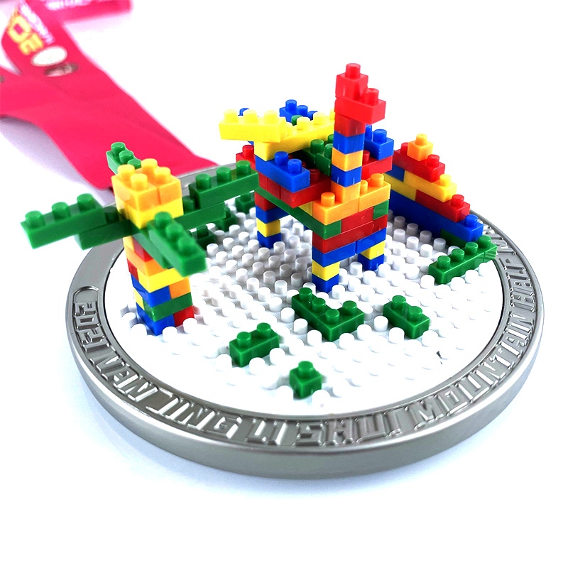 Médaille de médaille en métal personnalisé Lego Médaille de métal personnalisé en métal